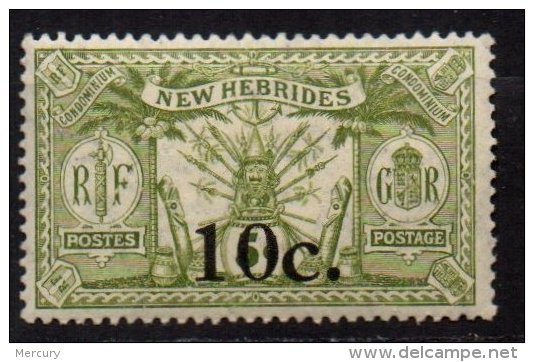 NOUVELLES-HEBRIDES - 10 C. Sur 8 P. De 1920 Neuf - Neufs