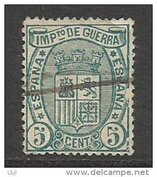 ESPAGNE , SPAIN , 5 C , IMPUESTO DE GUERRA , 1875 , N° Y&T 3 - Kriegssteuermarken