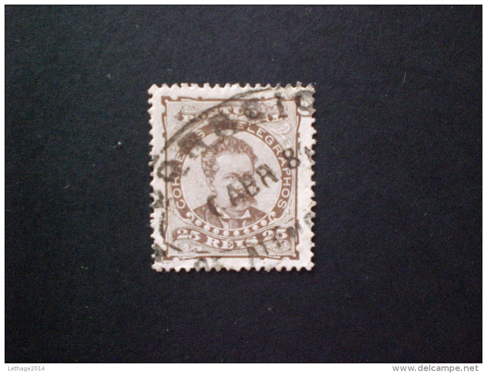 STAMPS PORTOGALLO  1884 Telegraph Stamp   25 REIS  BROWN - Used Stamps