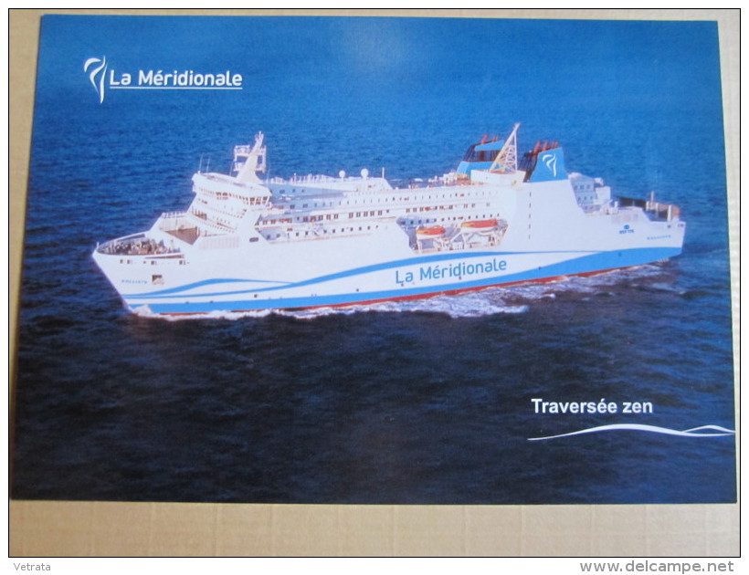 Carte Postale : Le Kalliste, Bâteau De La Méridionale - Ferries