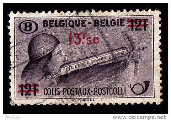 BELGIUM - Scott # Q306 "Surcharged" Crossbpoman With Train / Used Stamp - Other & Unclassified