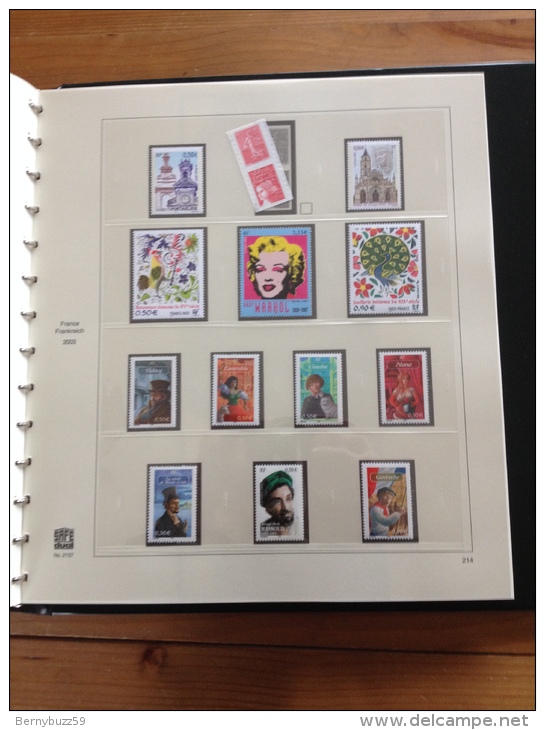 ALBUM SAFE FRANCE pages 189 a 230 complet avec timbres neufs MNH ** 2002 à 2004 ....