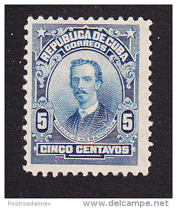 Cuba, Scott #250, Mint Hinged, Ignacio Agramonte, Issued 1911 - Unused Stamps