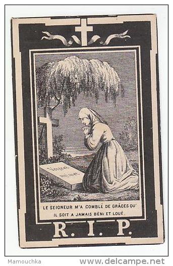 Décès Marie Jeanne BILEM Veuve Lambert-Joseph Toussaint Bande 1893 - Images Religieuses