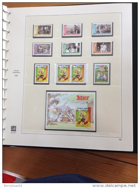 ALBUM SAFE FRANCE complet + timbres neufs MNH ** 1997 a 2001 valeur faciale 1954,52 Fr soit 297,88€