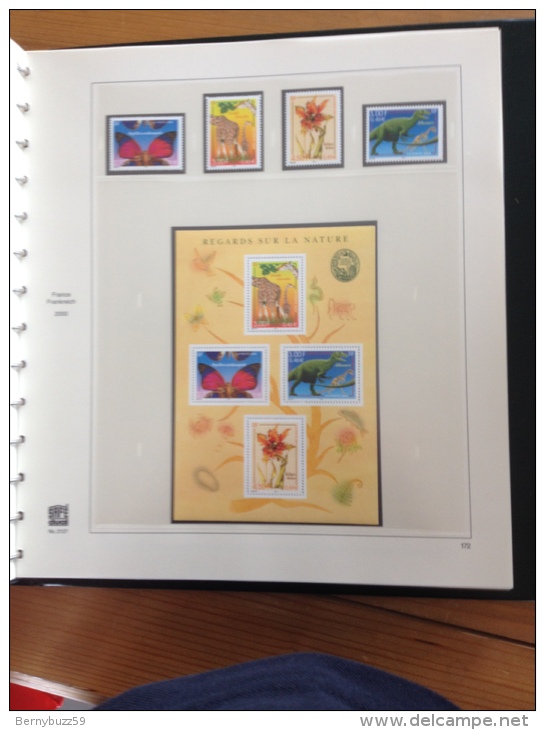 ALBUM SAFE FRANCE complet + timbres neufs MNH ** 1997 a 2001 valeur faciale 1954,52 Fr soit 297,88€