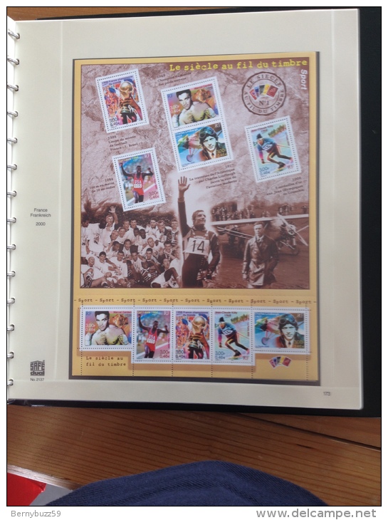 ALBUM SAFE FRANCE complet + timbres neufs MNH ** 1997 a 2001 valeur faciale 1954,52 Fr soit 297,88€