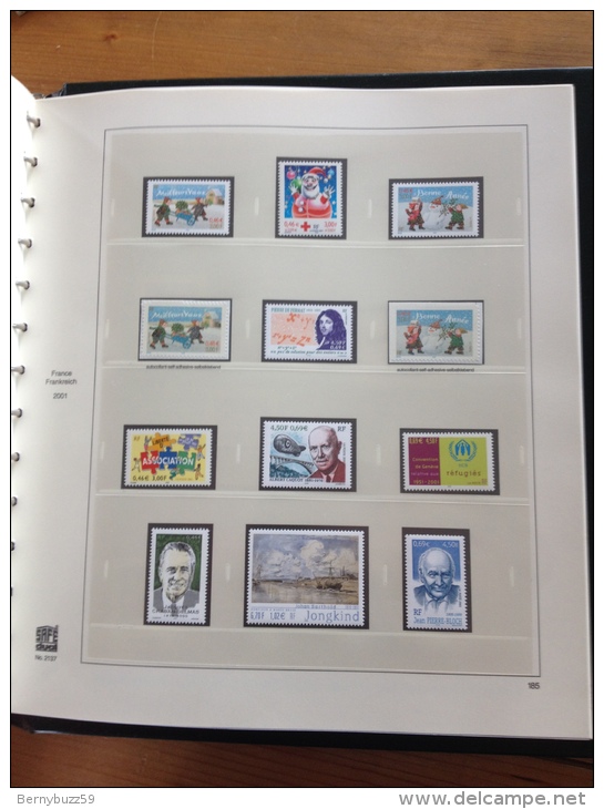 ALBUM SAFE FRANCE complet + timbres neufs MNH ** 1997 a 2001 valeur faciale 1954,52 Fr soit 297,88€