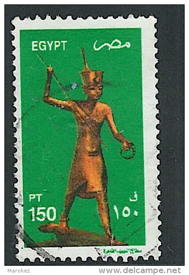 EGYPT 2002 Definitives – Gilded Wood Statue Of Tutankhamun Postally Used Stamp MICHEL # 2090A - Usati