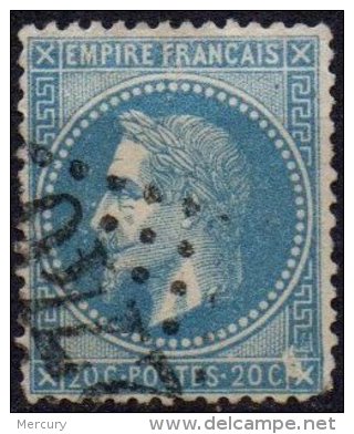 FRANCE - Variété - Grande Tache Angle Inférieur Droit + Nombreux Points Devant Le Visage - 1863-1870 Napoléon III. Laure