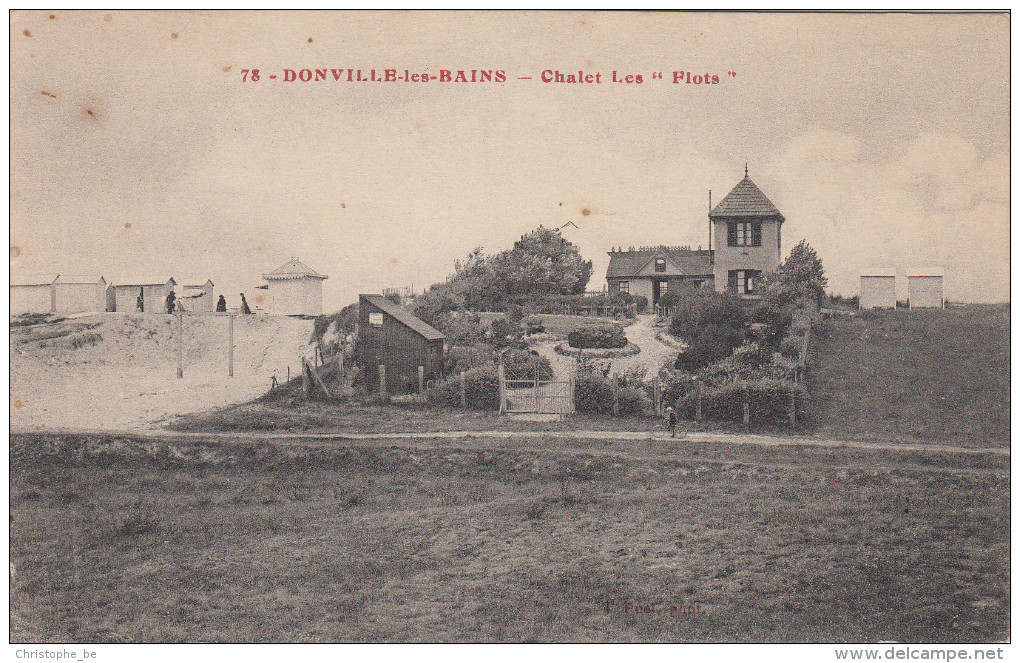 CPA Donville Les Bains, Chalet Les Flots (pk17166) - Autres & Non Classés