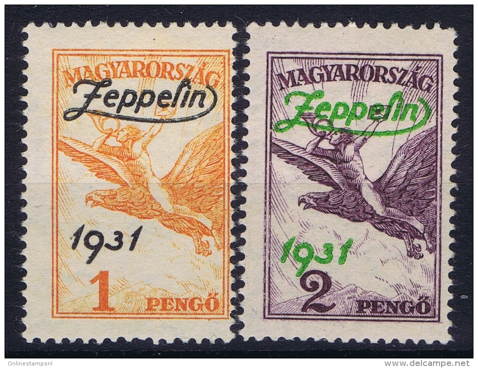 Hungary  Mi Nr 478 - 479 MH/*   1931 Airmail - Nuovi