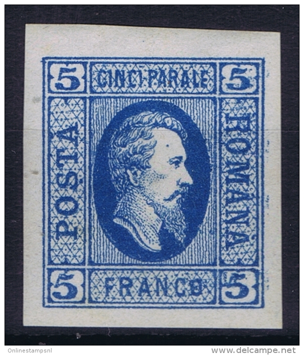 Romania : 1865 Mi Nr 12 X MH/* - 1858-1880 Moldavië & Prinsdom