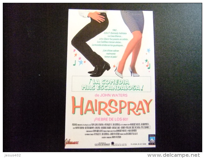 CARTULINA PUBLICITARIA - HAIRSPRAY Escrita Y Diriguida JOHN WATERS - Fotos