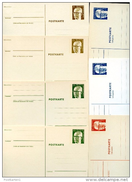 BERLIN P80-89 11 Postkarten HEINEMANN Kptl. Serie ** 1971-72  Kat. 30,60 € - Postkarten - Ungebraucht