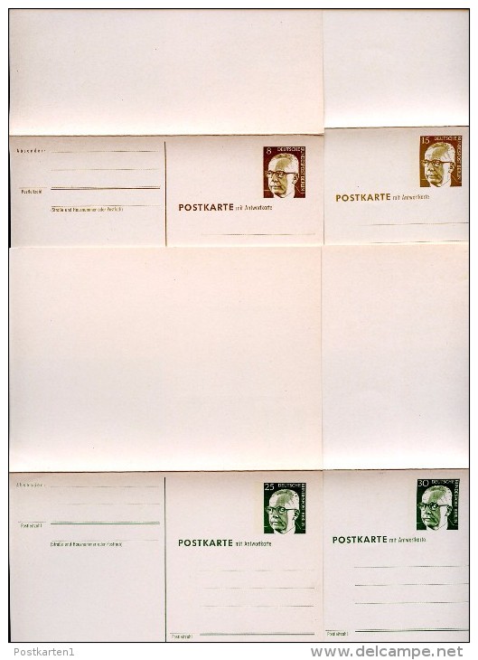 BERLIN P80-89 11 Postkarten HEINEMANN Kptl. Serie ** 1971-72  Kat. 30,60 € - Postcards - Mint