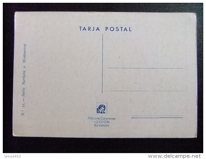 TARJETA POSTAL - NINOS BAILANDO LA SARDANA EN MOTSERRAT - Children And Family Groups