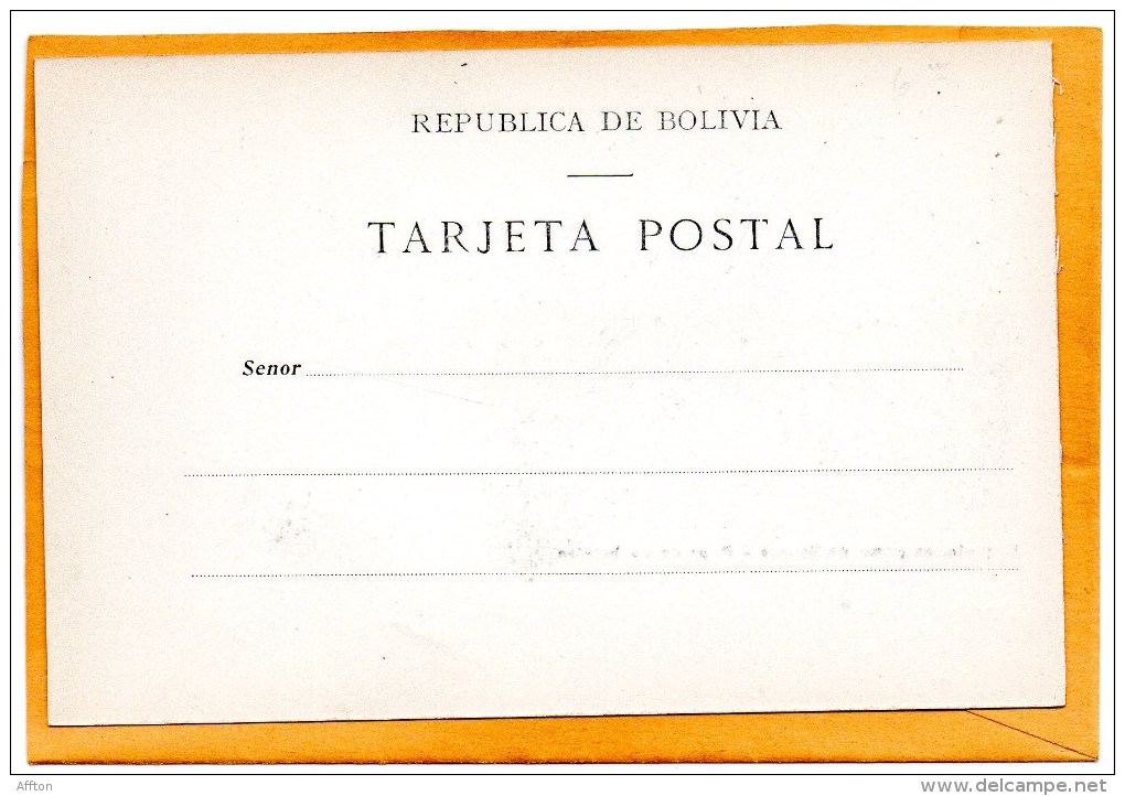 Exportacion Goma De Bolivia 1900 Postcard - Bolivien