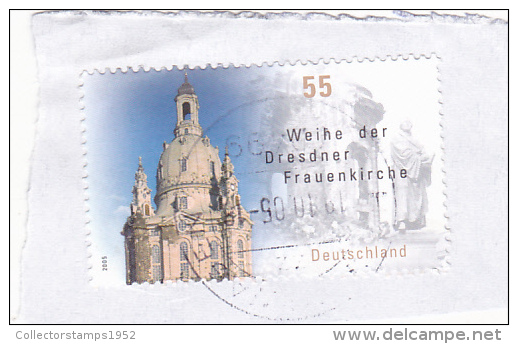 71   GERMANY FEDERAL REPUBLIC,STAMPS 2005 FRAGMENT USED . - Gebraucht