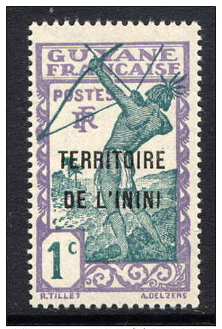 ININI - N° 1* -  INDIGENE TIRANT A L´ARC - Unused Stamps