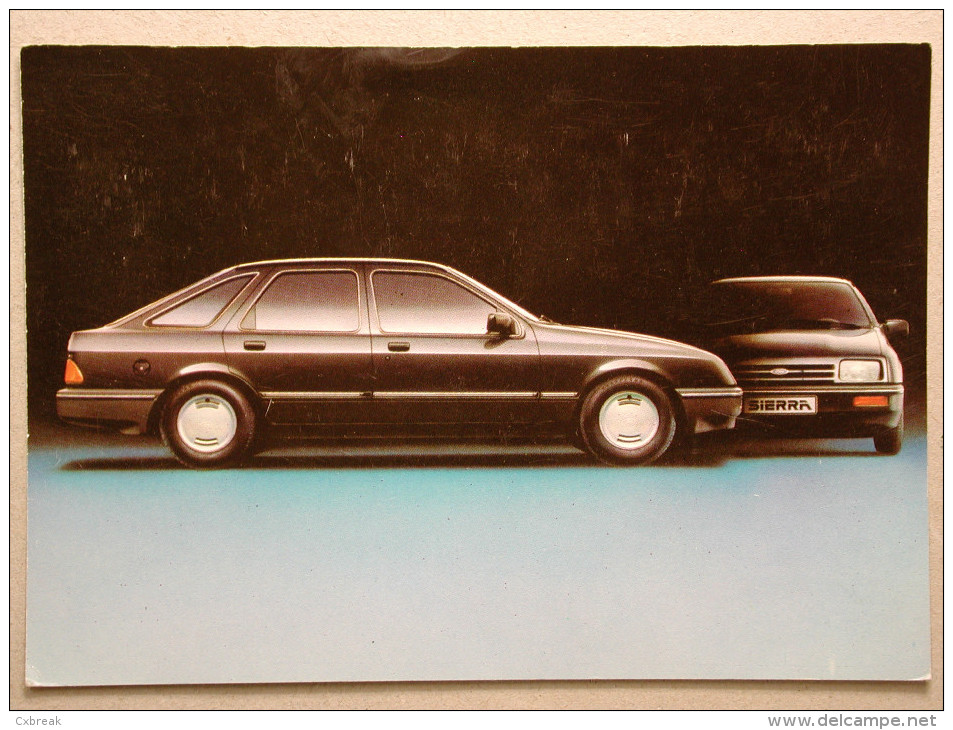 Ford Sierra 1982, Publicity Postcard, Cp Publicitaire - PKW