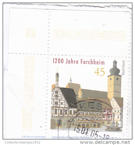 72   GERMANY FEDERAL REPUBLIC,STAMPS 2005 FRAGMENT USED . - Gebraucht