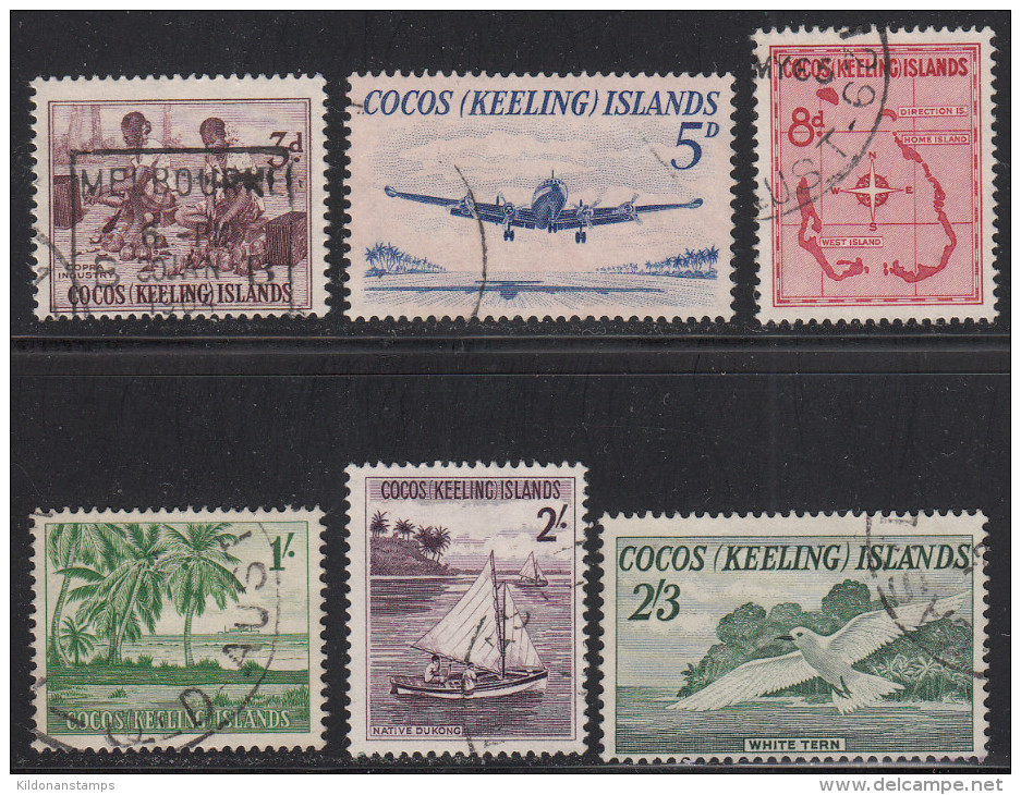 Cocos (Keeling) Islands 1963 Cancelled, Sc# , SG 1-6 - Cocos (Keeling) Islands
