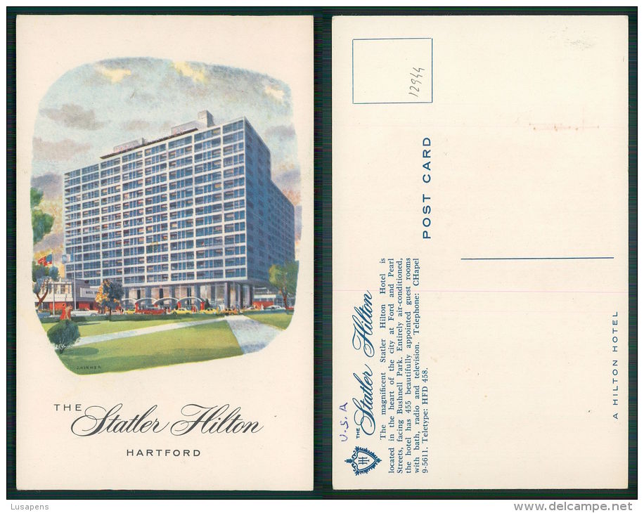 USA -  [OF #12944] - Statler Hilton Hotel Hartford Connecticut - Hartford