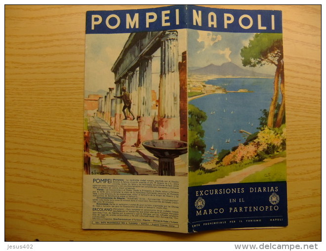 MAPA PARA VISITAR -  NAPOLI - POMPEI - VESUVIO - SORRETO - CAPRI - ETC. - Cuadernillos Turísticos