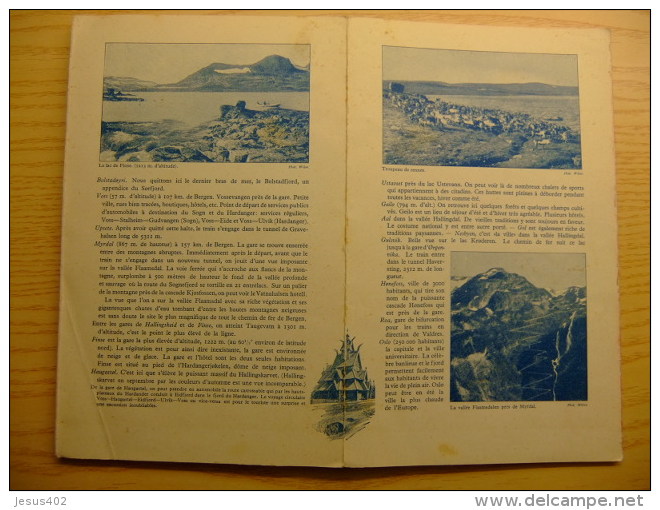 NORVÈGE CHEMIN DE FER - BERGEN - OSLO - NORUEGA  CAMINO FERREO DE BERGEN A OSLO  - AÑO 1929 - Cuadernillos Turísticos