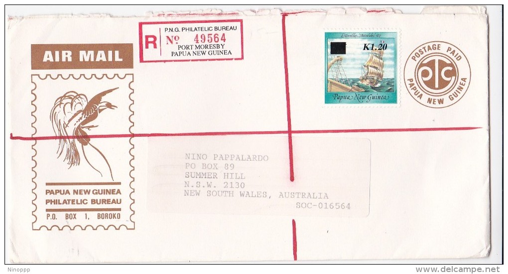 Papua New Guinea 1994 Registered Mail .ship - Papouasie-Nouvelle-Guinée