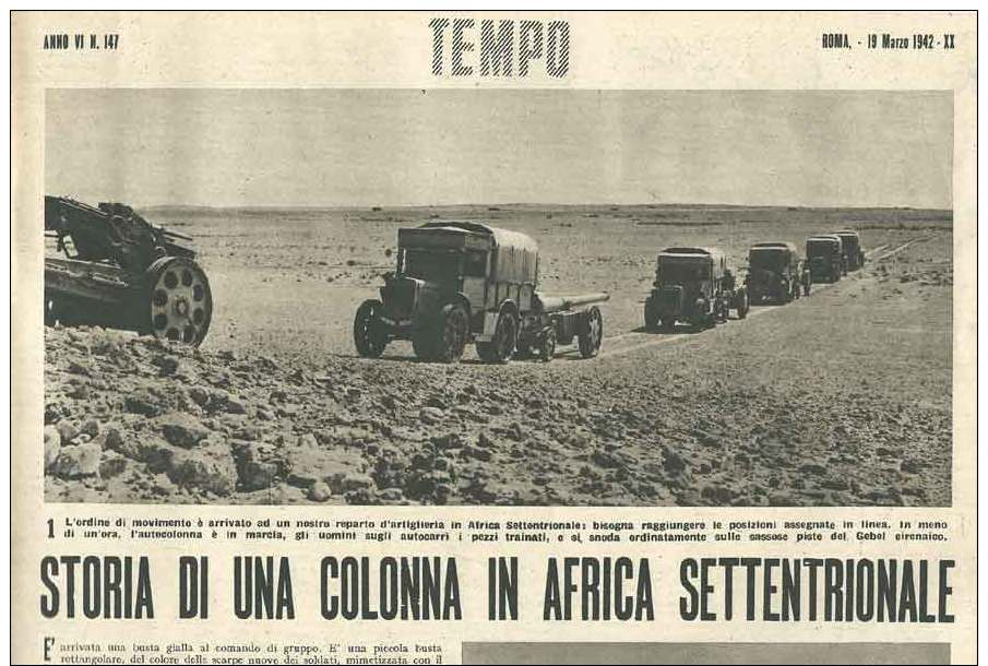 Tempo 147 1942 - Guera,Ricognitori All'opera,Africa,Zagabria,Croazia -Malipiero -Pubblicità - Ante 1900