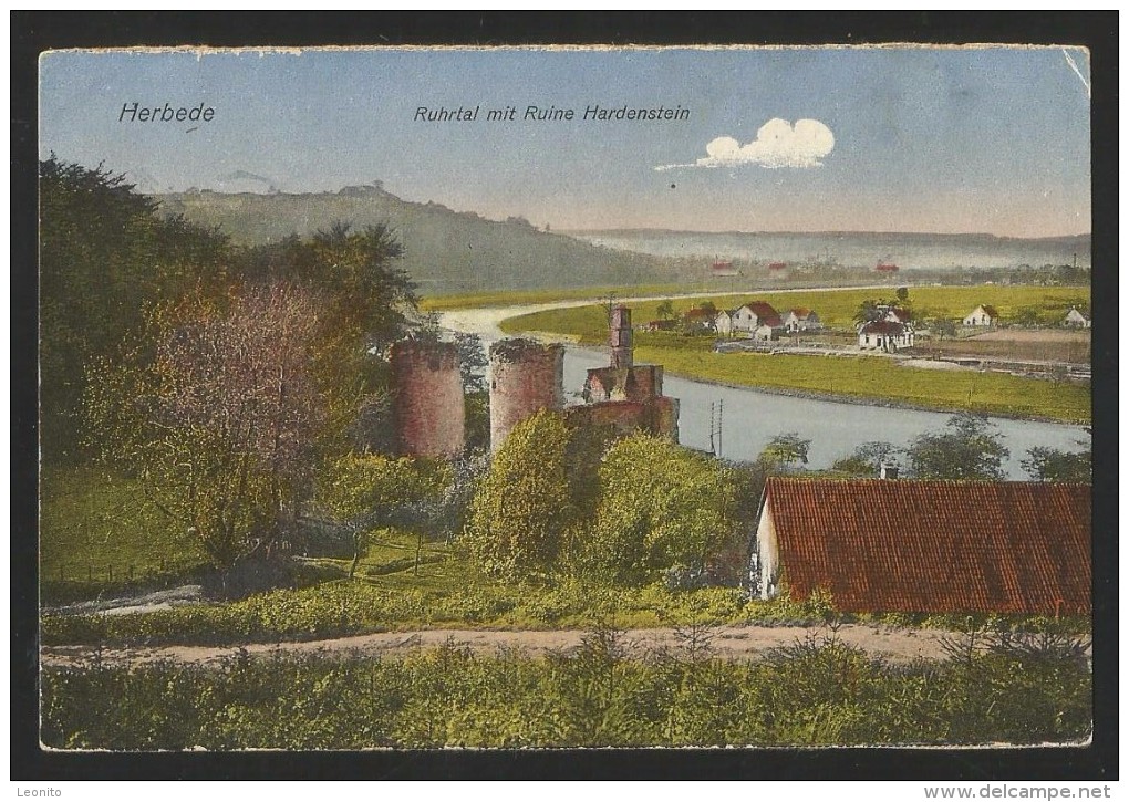 HERBEDE Ruhrtal Mit Ruine Hardenstein Nordrhein-Westfalen Arnsberg Ca. 1920 - Arnsberg