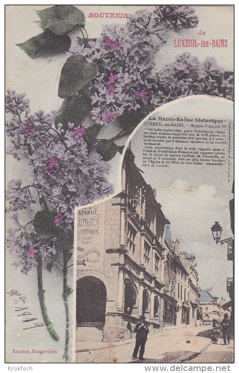 Souvenir De Luxeuil - Maison François 1er - 1919 - Luxeuil Les Bains