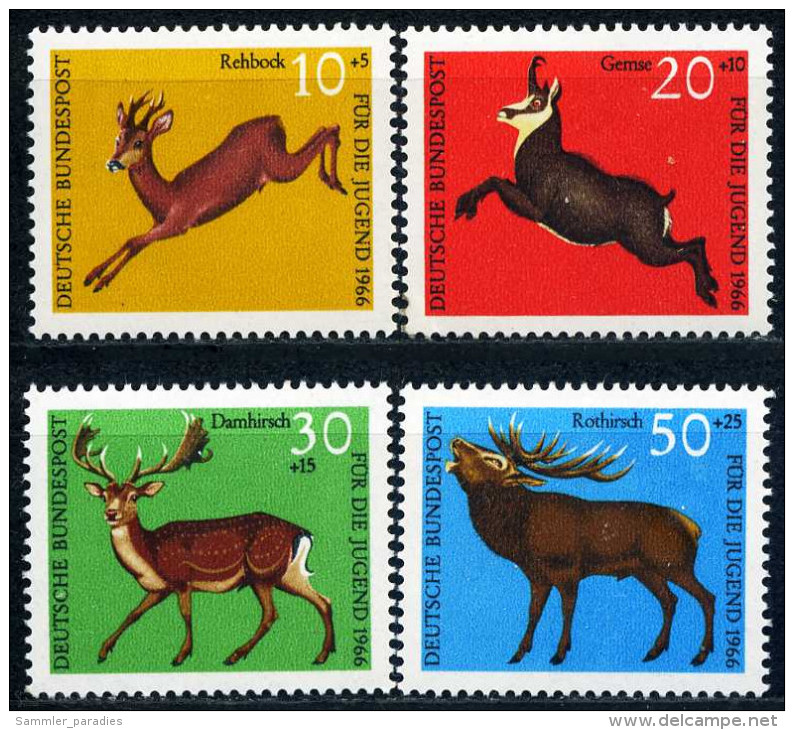BRD - Mi 511 / 514 - ** Postfrisch (F) - Hochwild, Jugend 65 - Unused Stamps