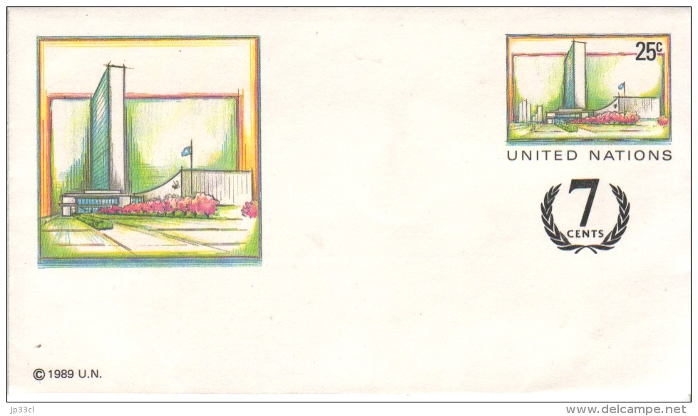 Lot De 5 Enveloppes Nations Unies United Nations Vereinte Nationen - Collections, Lots & Series