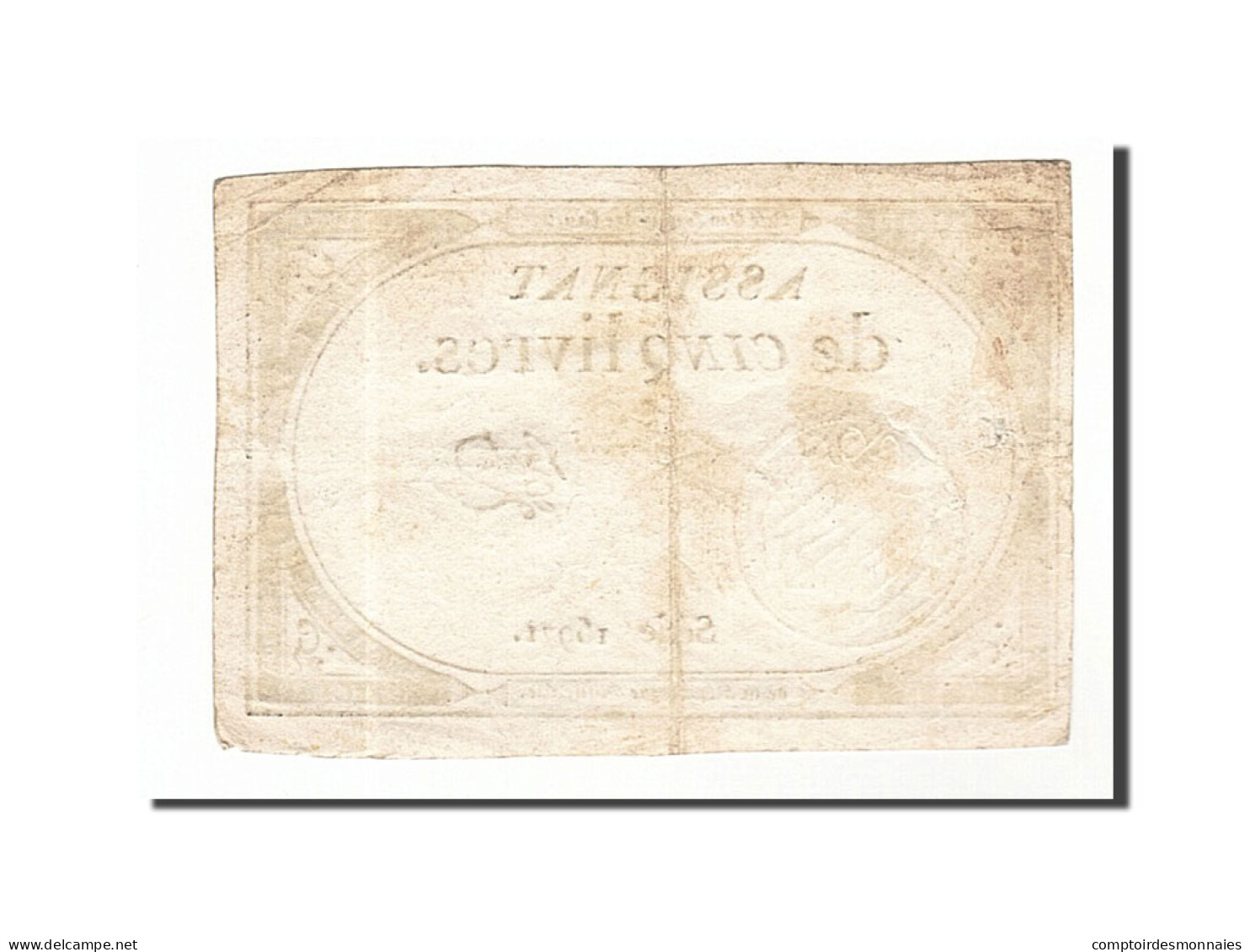 Billet, France, 5 Livres, 1793, Bot, TTB, KM:A76, Lafaurie:171 - Assignats & Mandats Territoriaux