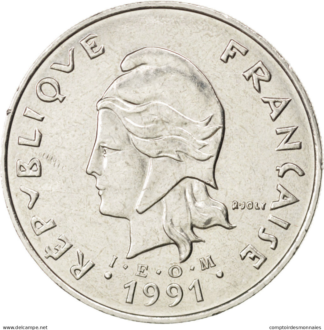 Monnaie, Nouvelle-Calédonie, 50 Francs, 1991, SUP, Nickel, KM:13, Lecompte:127 - New Caledonia