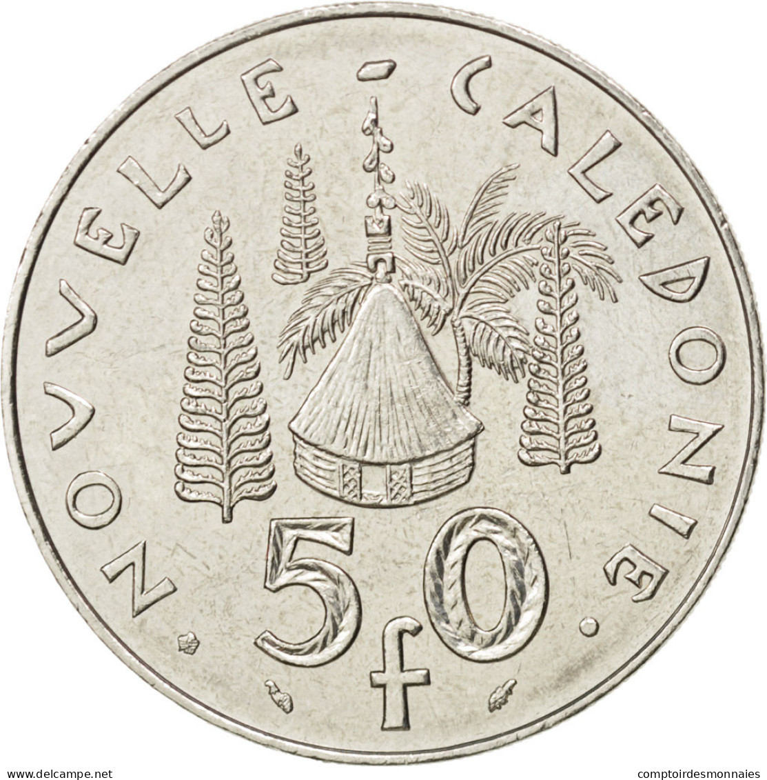 Monnaie, Nouvelle-Calédonie, 50 Francs, 1991, SUP, Nickel, KM:13, Lecompte:127 - Neu-Kaledonien