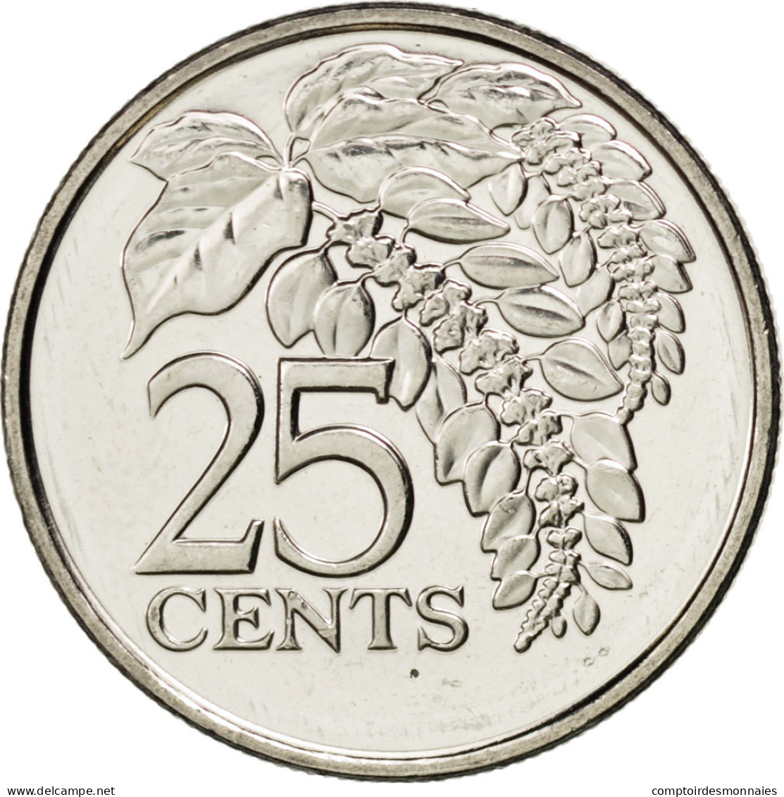 Monnaie, TRINIDAD & TOBAGO, 25 Cents, 2007, SPL, Copper-nickel, KM:32 - Trinidad & Tobago