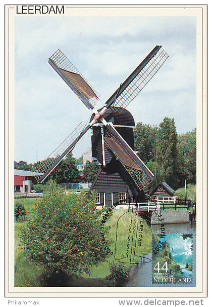 D20226 CARTE MAXIMUM CARD FD 2007 NETHERLANDS - MILL TER LEEDE - CITY OF LEERDAM - BEAUTIFUL HOLLAND - CP ORIGINAL - Moulins