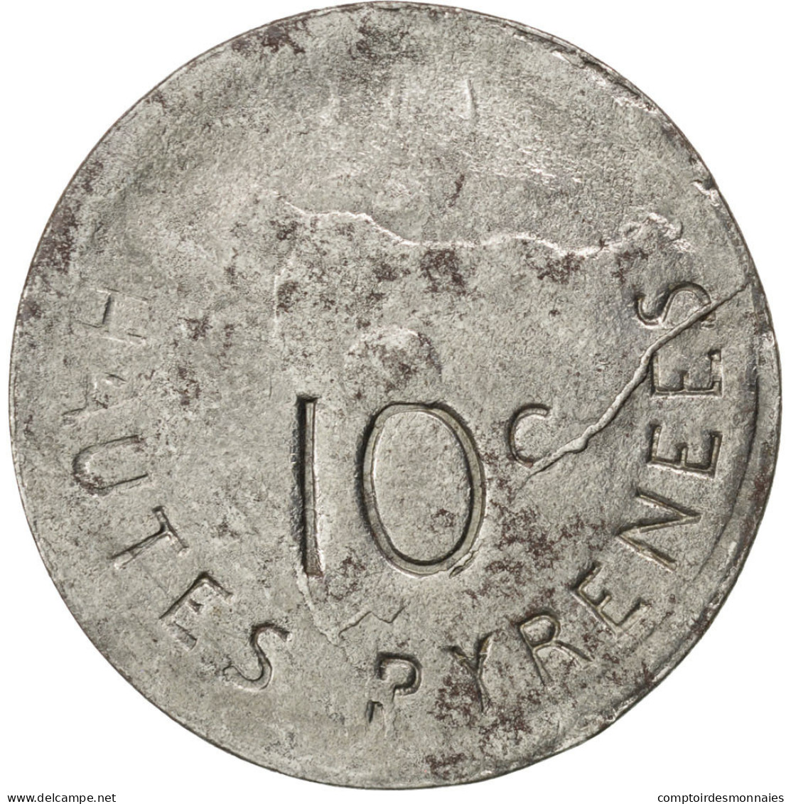 Monnaie, France, 10 Centimes, 1917, TTB, Iron, Elie:10.2 - Monétaires / De Nécessité