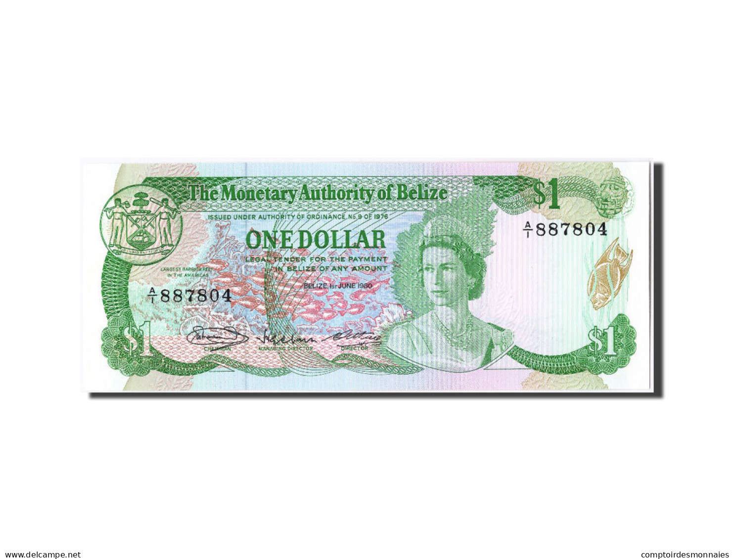 Billet, Belize, 1 Dollar, 1980, 1980-06-01, NEUF - Belice