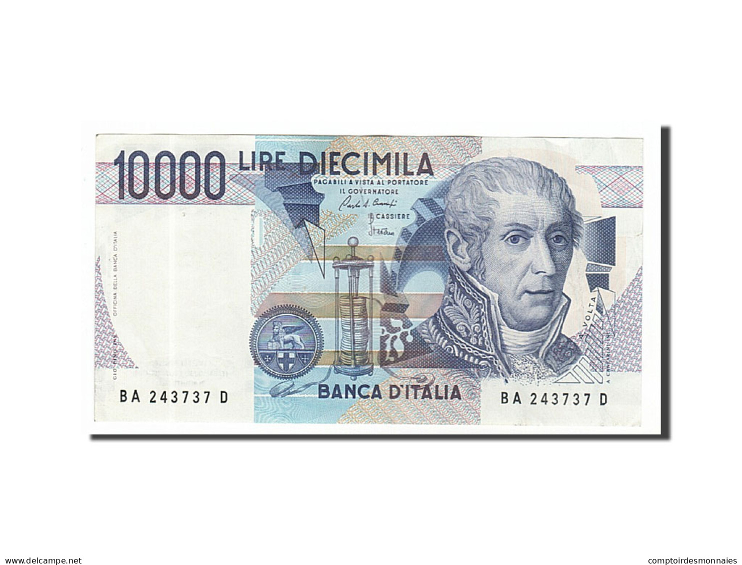 Billet, Italie, 10,000 Lire, 1984, 1984-09-03, SUP - 10.000 Lire