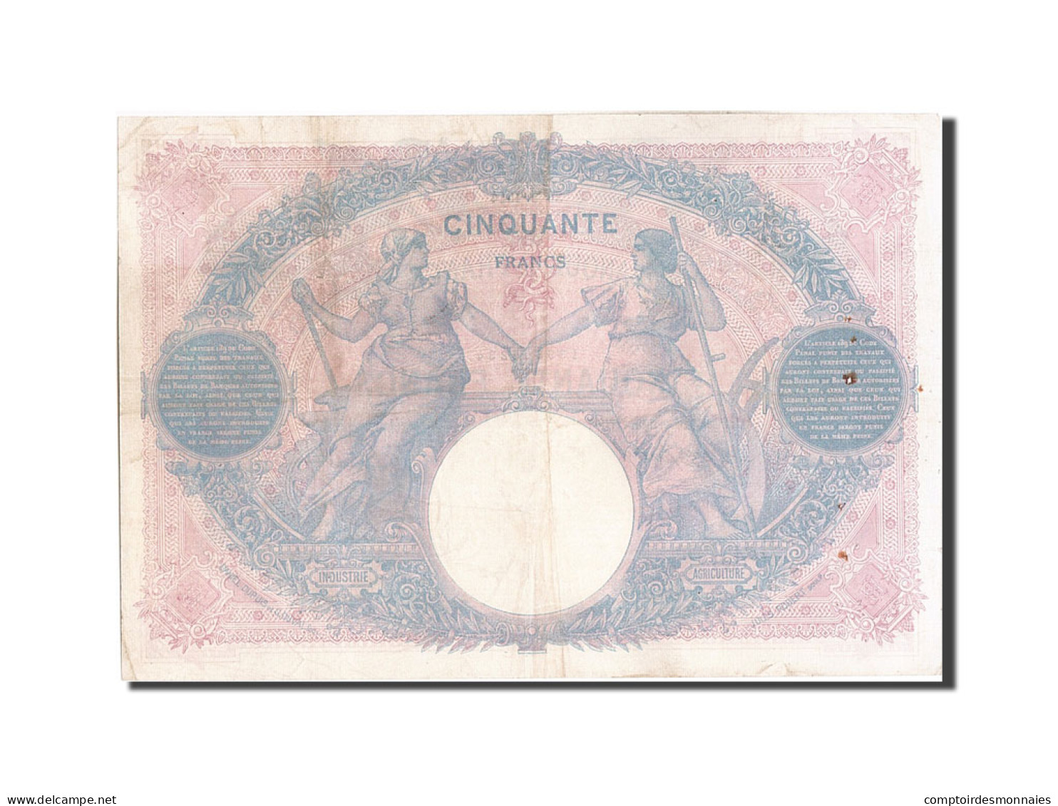 Billet, France, 50 Francs, 50 F 1889-1927 ''Bleu Et Rose'', 1914, TB+ - 50 F 1889-1927 ''Bleu Et Rose''