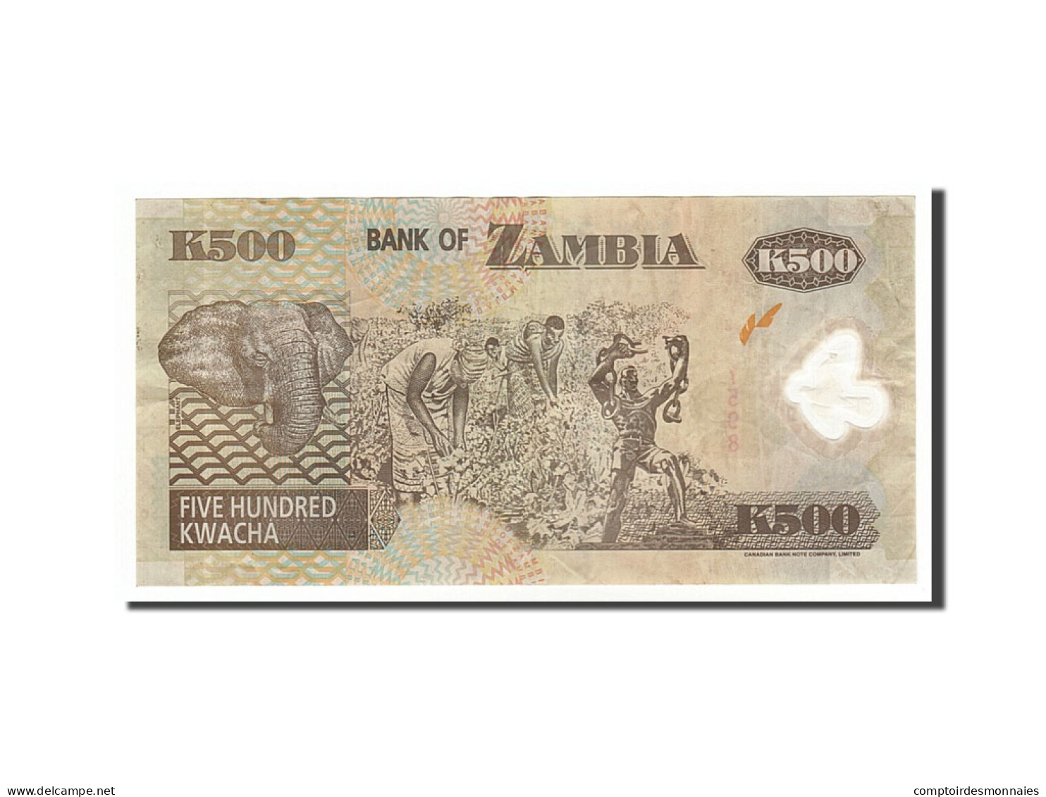 Billet, Zambie, 500 Kwacha, 2004, TTB - Zambie