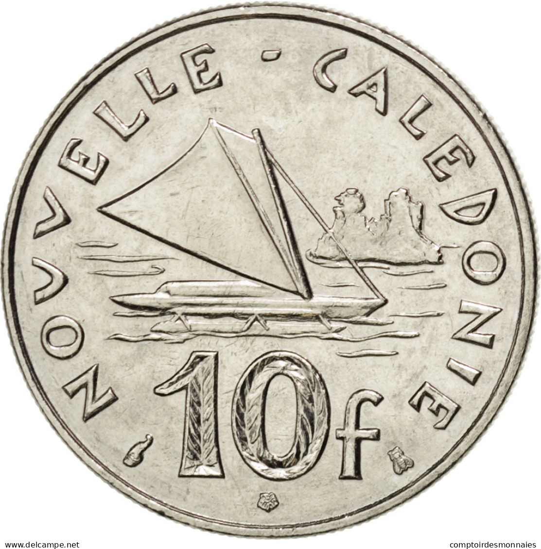 Monnaie, Nouvelle-Calédonie, 10 Francs, 1995, SUP+, Nickel, KM:11 - Nieuw-Caledonië