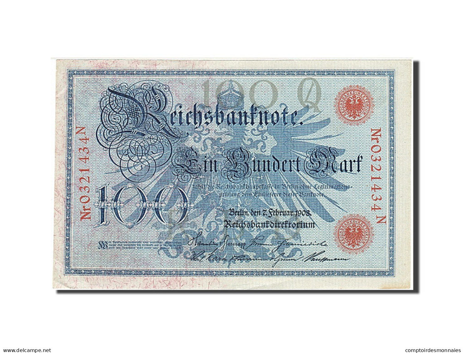 Billet, Allemagne, 100 Mark, 1908, 1908-02-07, SUP+ - 100 Mark