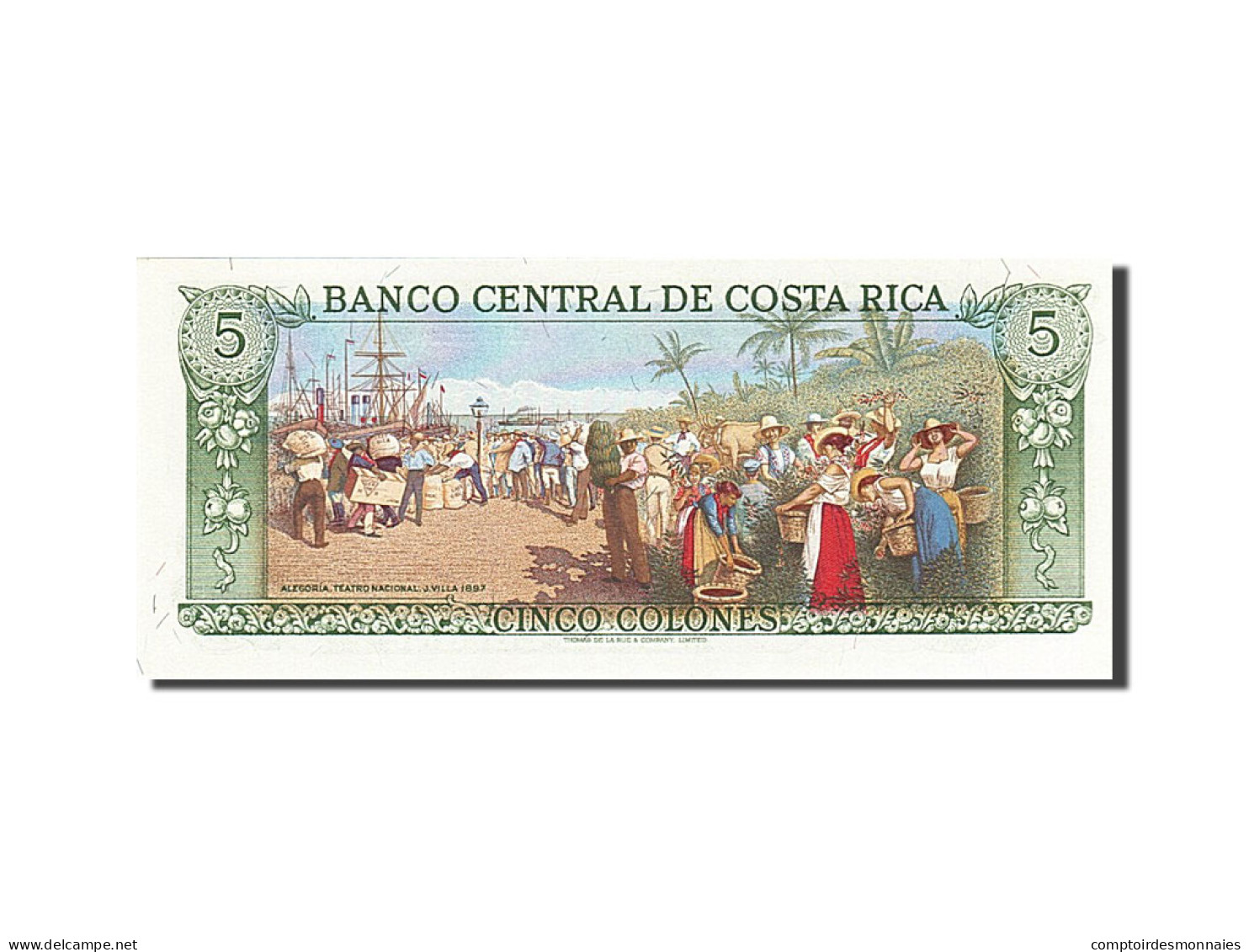 Billet, Costa Rica, 5 Colones, 1981, 1981-03-12, NEUF - Costa Rica