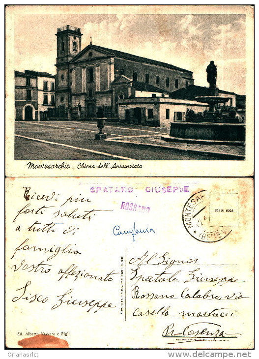 1049)cartolina Montesarchio -chiesa Dell'annunziata - Benevento